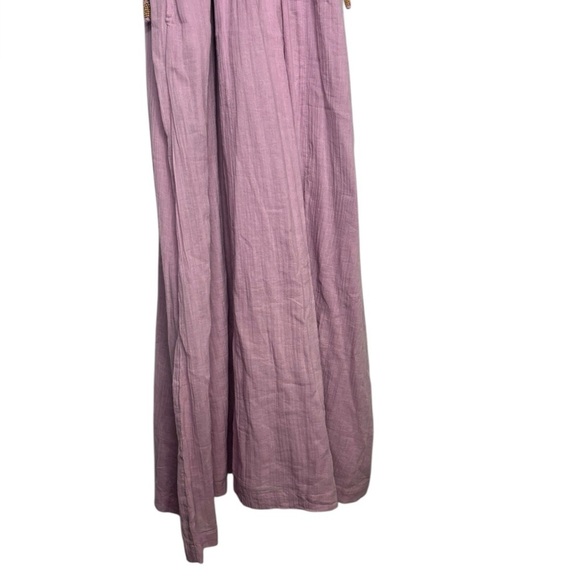 FREE PEOPLE Gauzy Cotton Lightweight Flowy C’est Bon Midi Dress Size Small - Picture 4 of 15